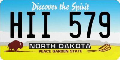 ND license plate HII579