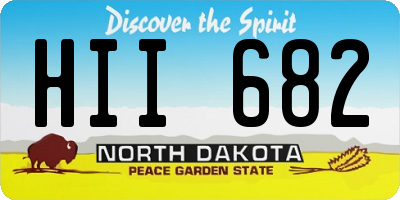 ND license plate HII682