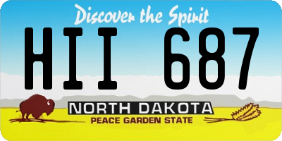 ND license plate HII687