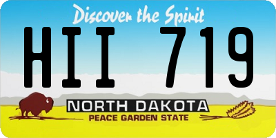 ND license plate HII719