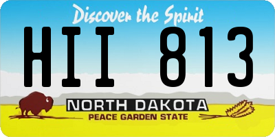 ND license plate HII813