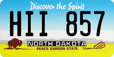 ND license plate HII857