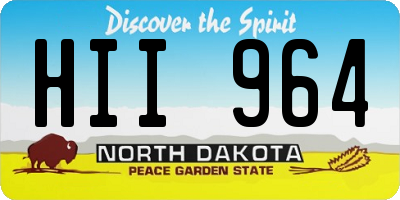 ND license plate HII964