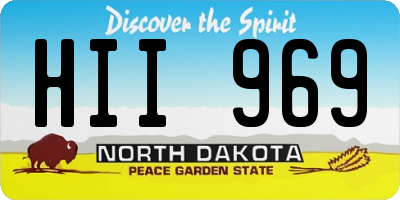 ND license plate HII969