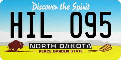 ND license plate HIL095