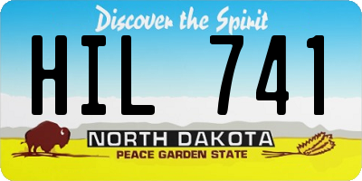 ND license plate HIL741