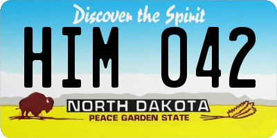 ND license plate HIM042