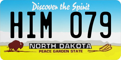 ND license plate HIM079