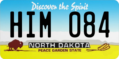 ND license plate HIM084