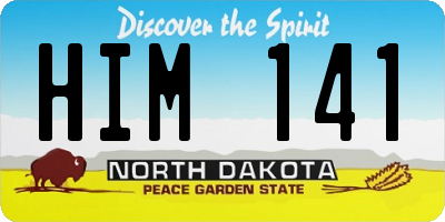 ND license plate HIM141