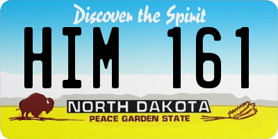 ND license plate HIM161