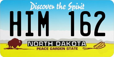 ND license plate HIM162