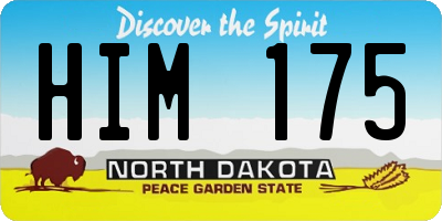 ND license plate HIM175
