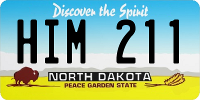 ND license plate HIM211