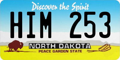 ND license plate HIM253