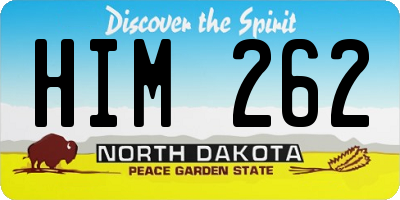 ND license plate HIM262