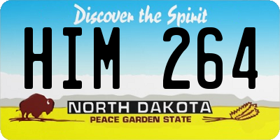 ND license plate HIM264