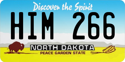 ND license plate HIM266