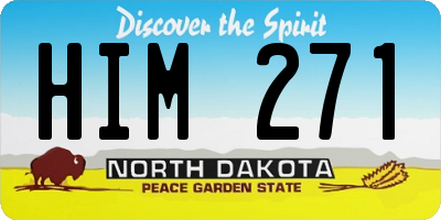 ND license plate HIM271
