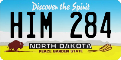 ND license plate HIM284