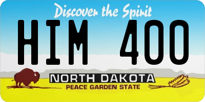 ND license plate HIM400