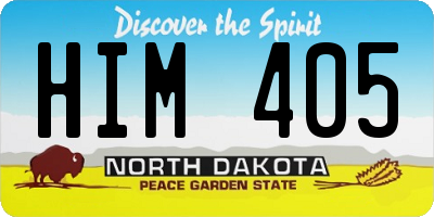 ND license plate HIM405