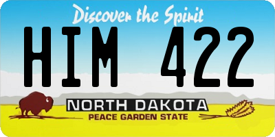 ND license plate HIM422