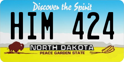 ND license plate HIM424