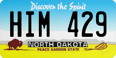 ND license plate HIM429