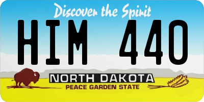 ND license plate HIM440