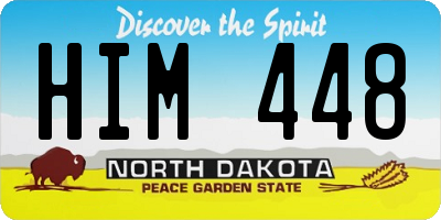 ND license plate HIM448