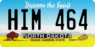 ND license plate HIM464
