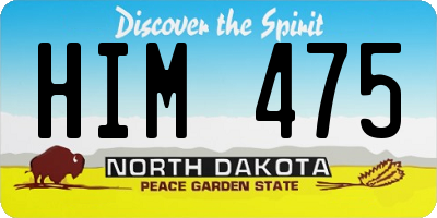 ND license plate HIM475