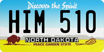 ND license plate HIM510