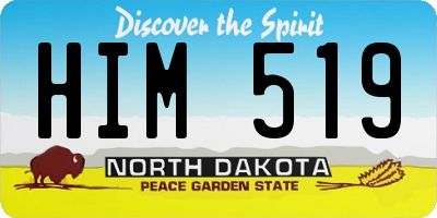 ND license plate HIM519
