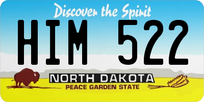 ND license plate HIM522