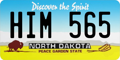 ND license plate HIM565