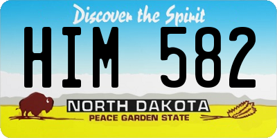 ND license plate HIM582