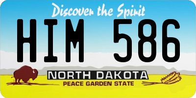 ND license plate HIM586