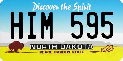 ND license plate HIM595