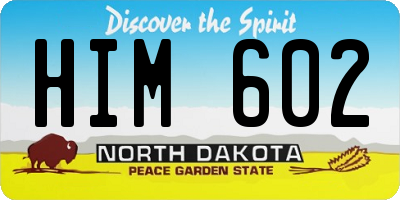 ND license plate HIM602