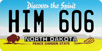 ND license plate HIM606