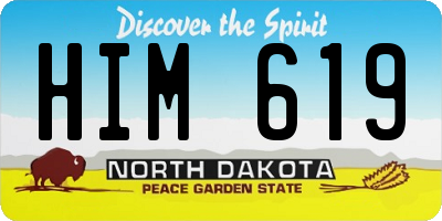 ND license plate HIM619