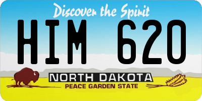 ND license plate HIM620