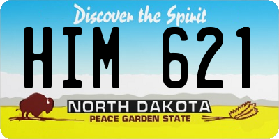 ND license plate HIM621