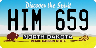 ND license plate HIM659