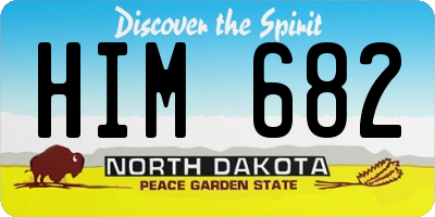ND license plate HIM682
