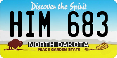ND license plate HIM683