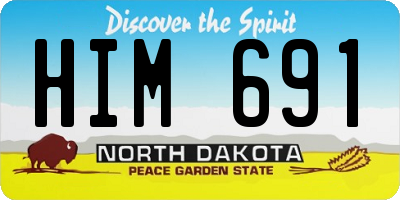 ND license plate HIM691