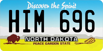 ND license plate HIM696